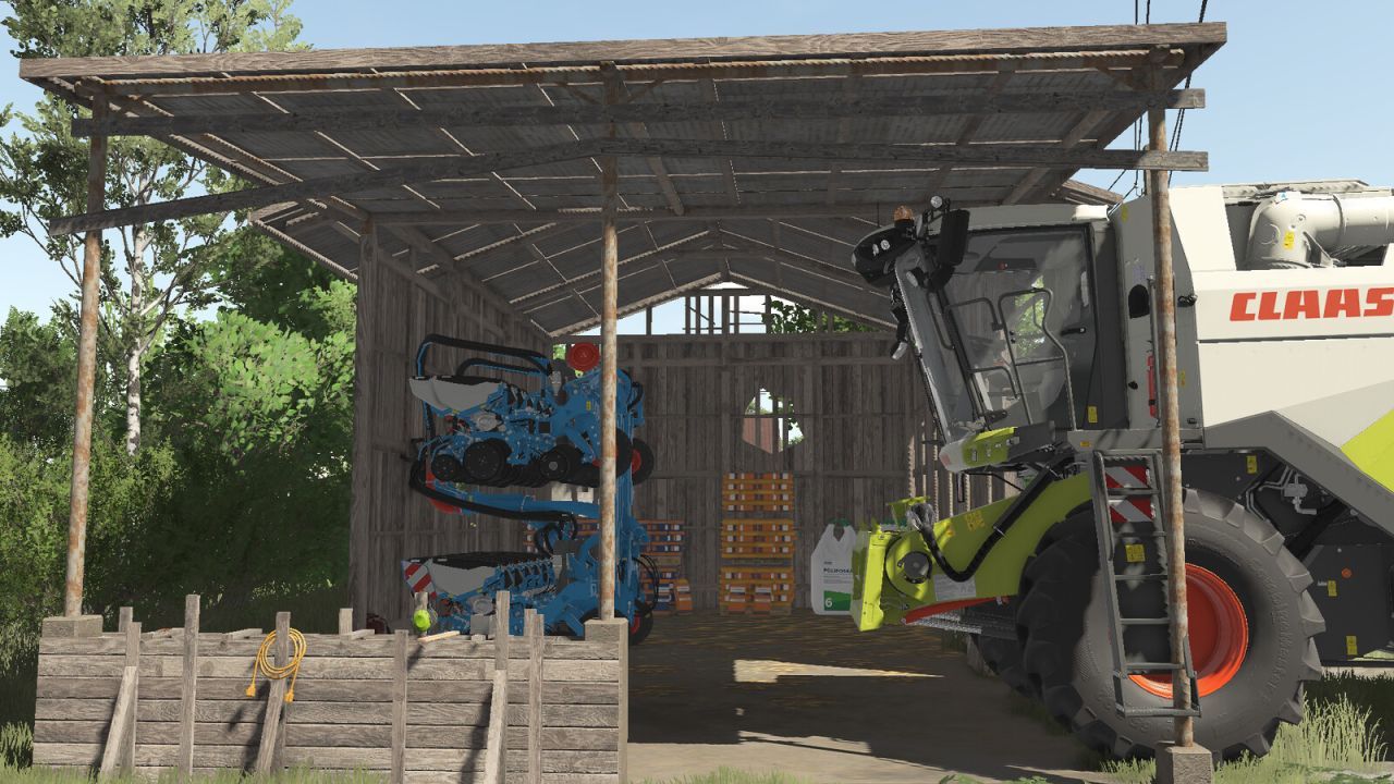 Практичний Bale Shed — Зручний Навіс для Зберігання Тюків у Farming Simulator 25