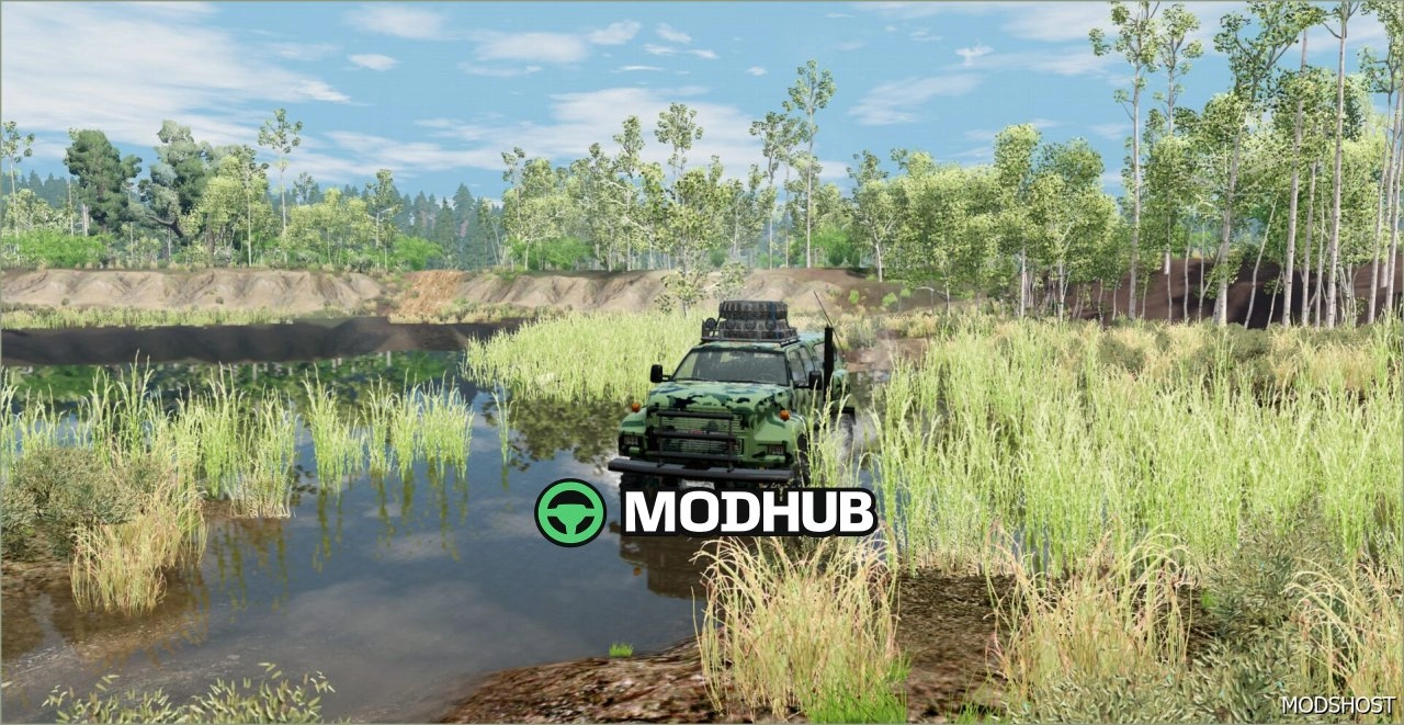 Карта American Road Refresh V1.2 для BeamNG.drive