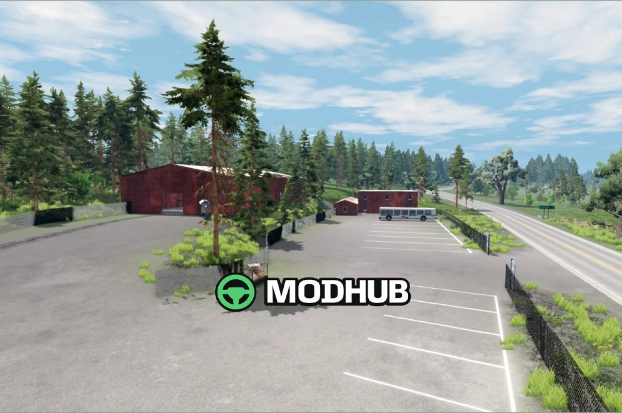 Карта American Road Refresh V1.2 для BeamNG.drive