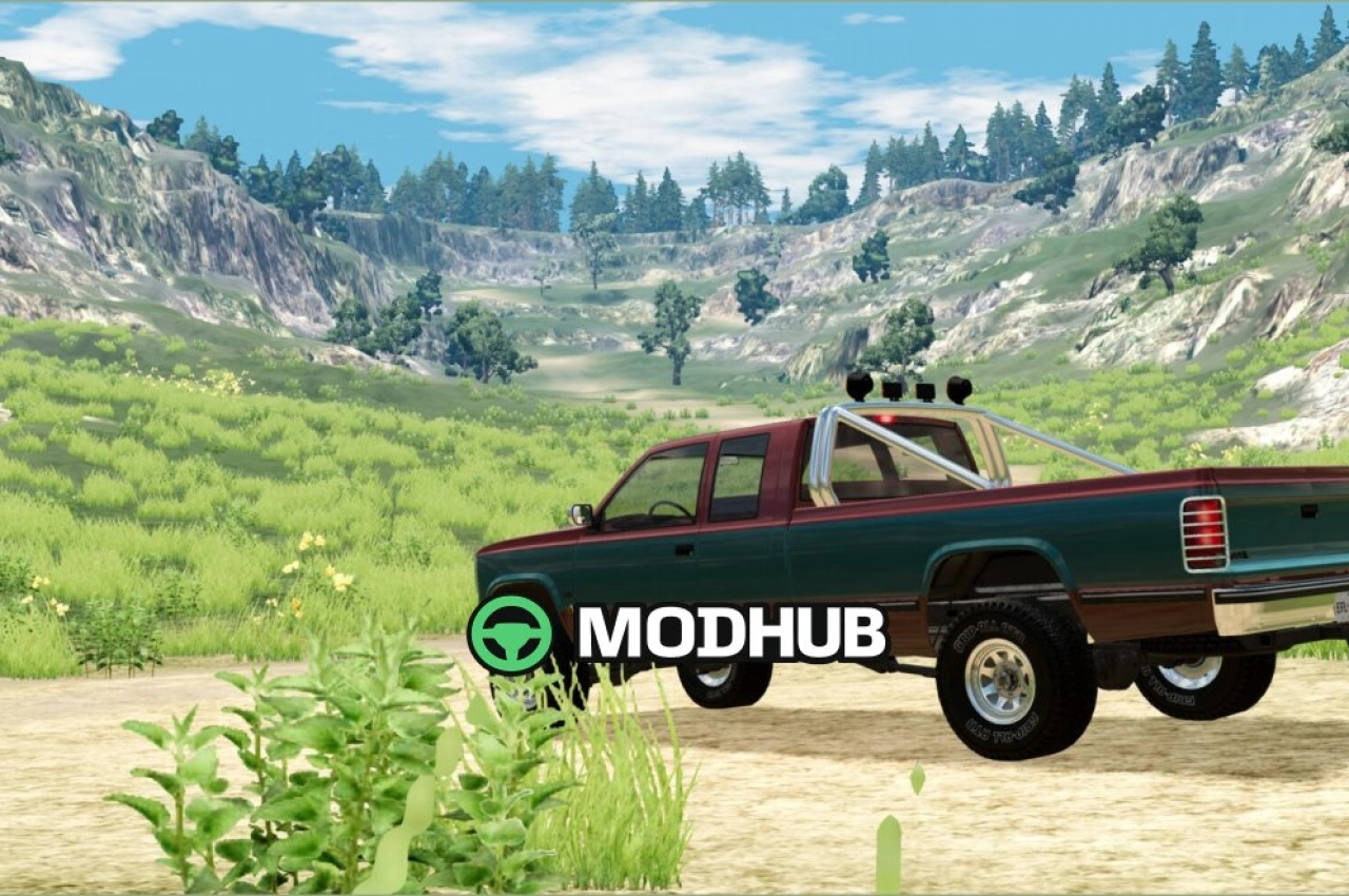 Карта American Road Refresh V1.2 для BeamNG.drive