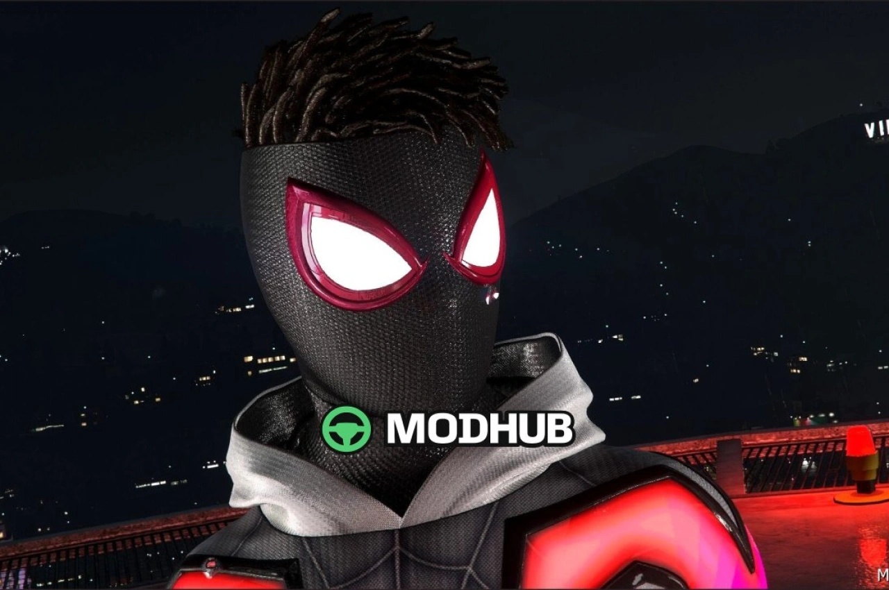 Мод персонажа Спайдермен Майлз Еволюція для GTA 5