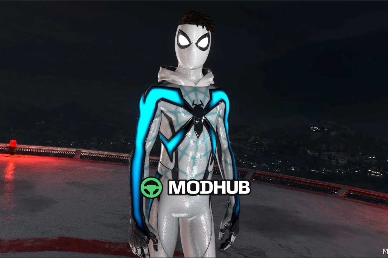 Мод персонажа Спайдермен Майлз Еволюція для GTA 5