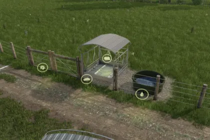 Effektive Simple Cow Pasture — Einfaches Weide für Kühe in FS25