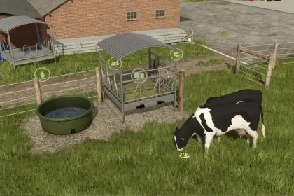 Effektive Simple Cow Pasture — Einfaches Weide für Kühe in FS25
