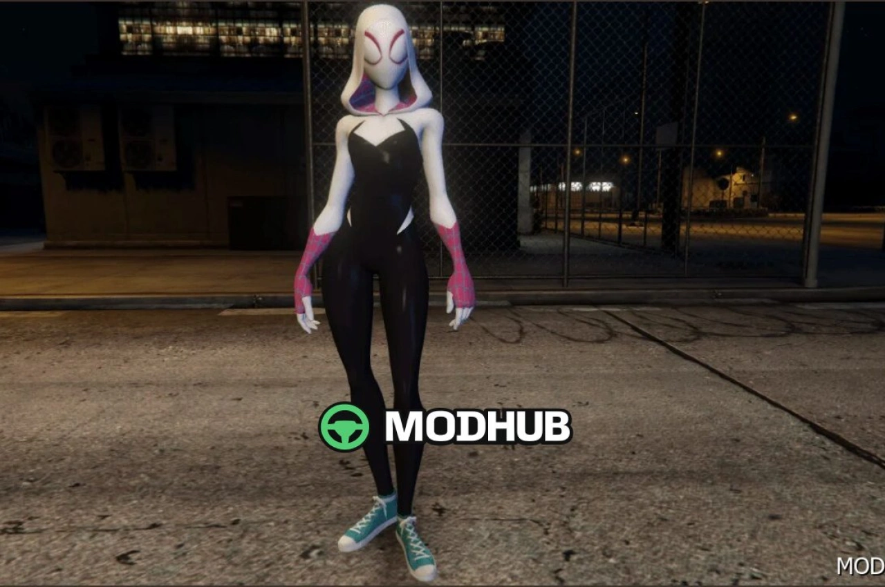 Модель гравця Spider Gwen для GTA 5