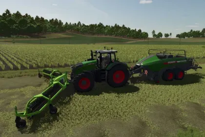 Ефективний AI Baler для FS25 — Автоматичне Вмикання Прес-підбирача з Помічником — 1