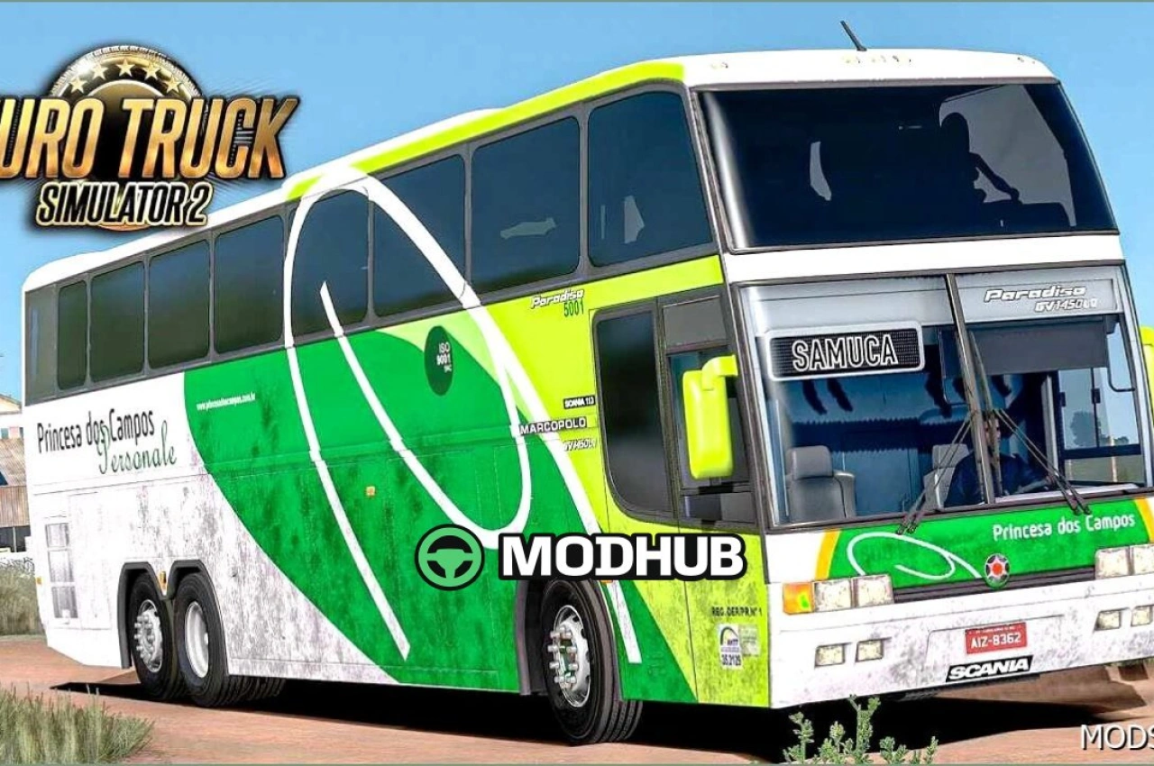 Автобус Marcopolo Paradiso GV 1450 LD V1.2 для Euro Truck Simulator 2