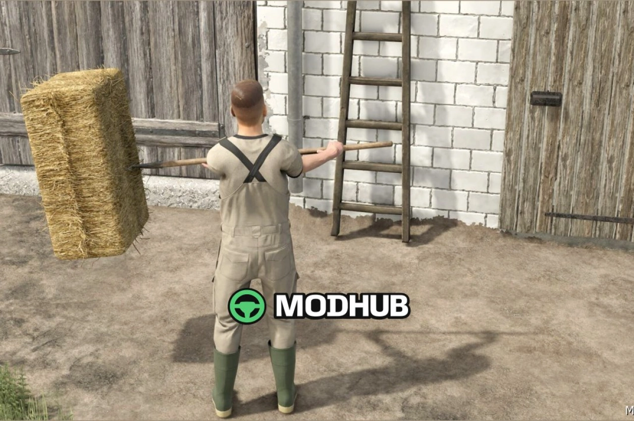 Вила для тюків для Farming Simulator 25