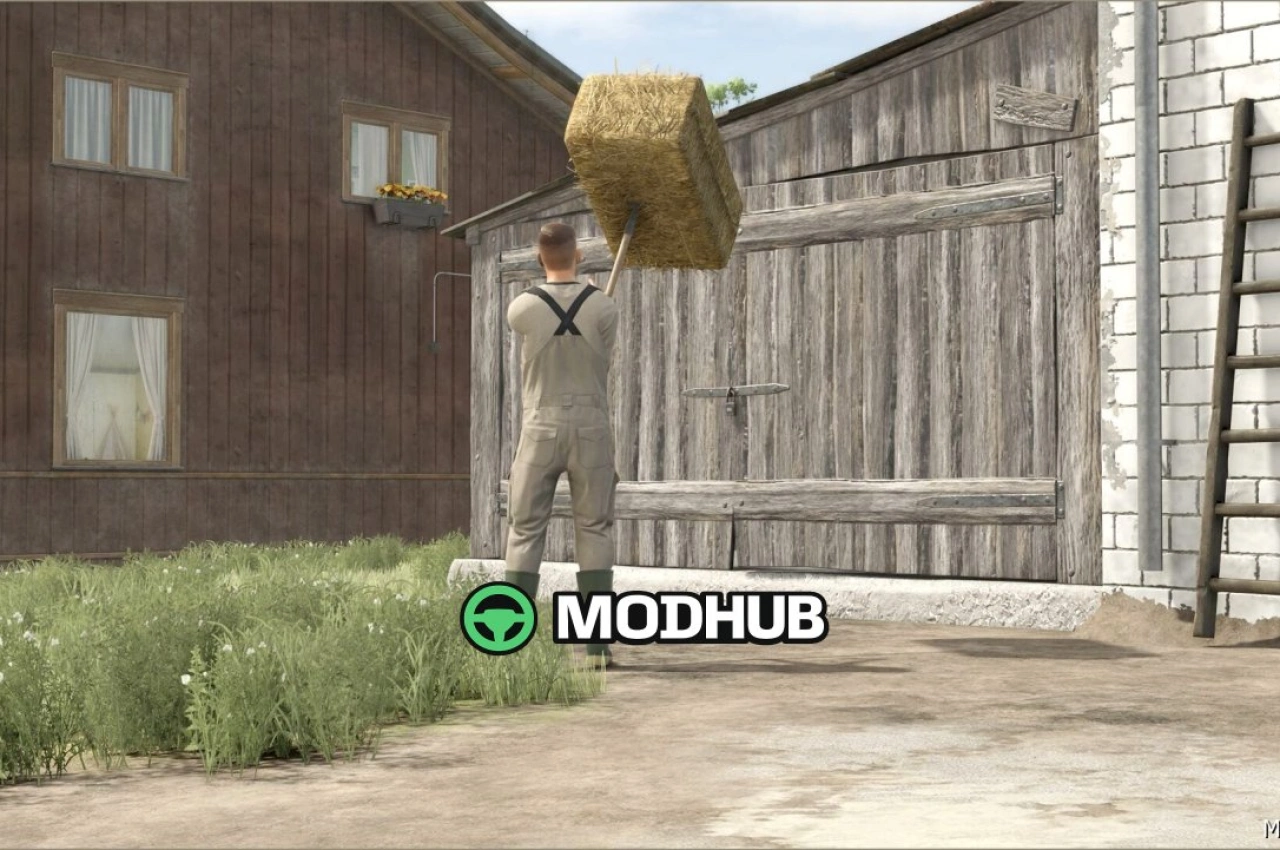 Вила для тюків для Farming Simulator 25