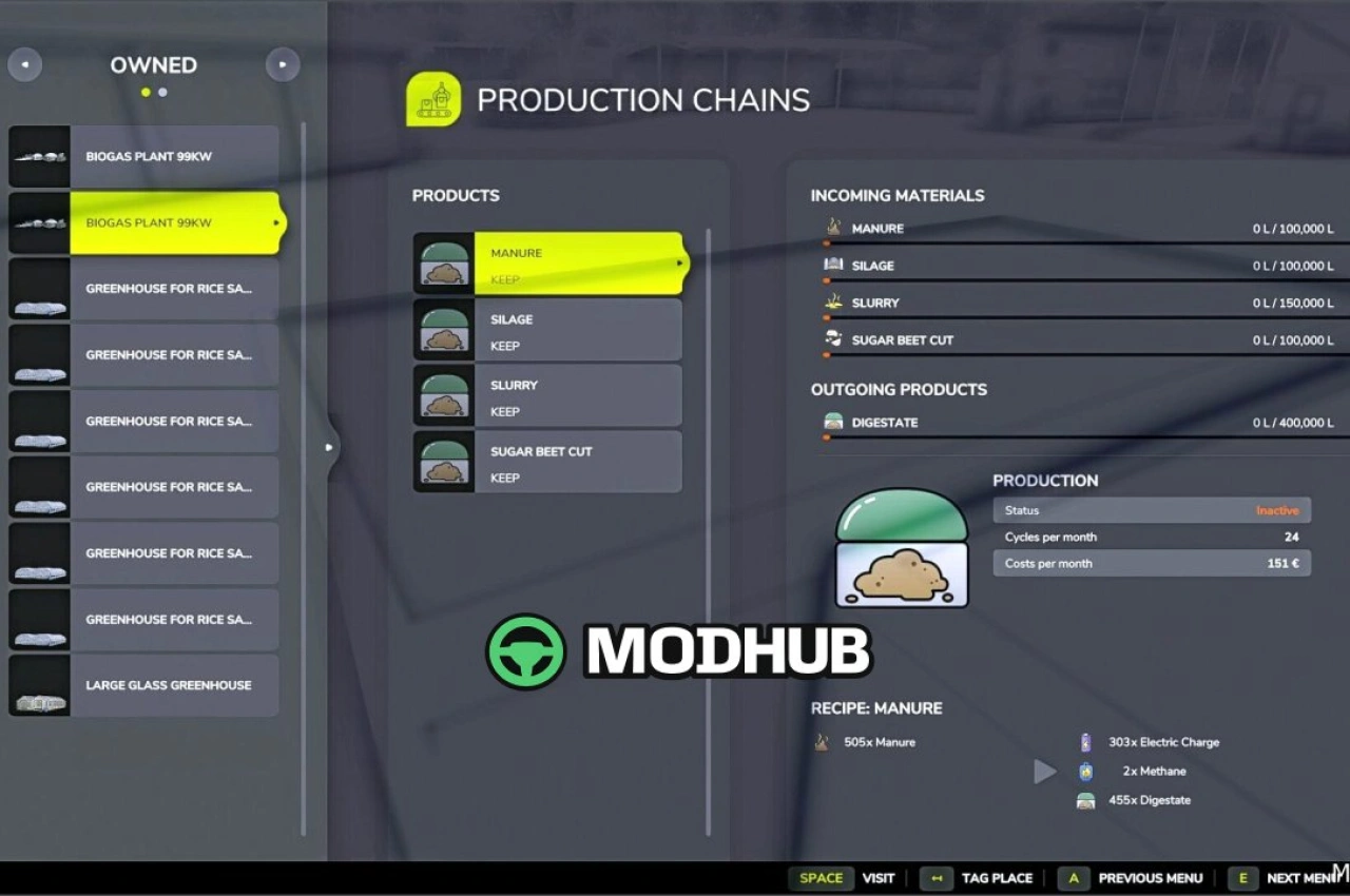 Силосям BGA 99KW для Farming Simulator 25