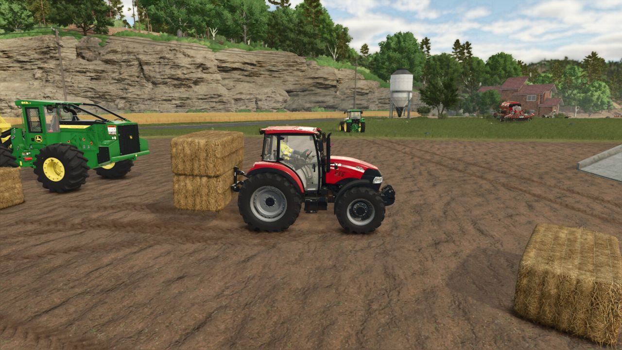Ефективні Вила Bobcat 3 Point Bale Fork для Тюків — Стабільне Завантаження у Farming Simulator 25