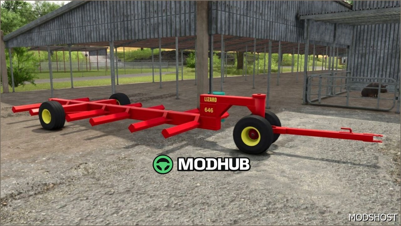 Причіп для тюків Lizard 646 для Farming Simulator 25