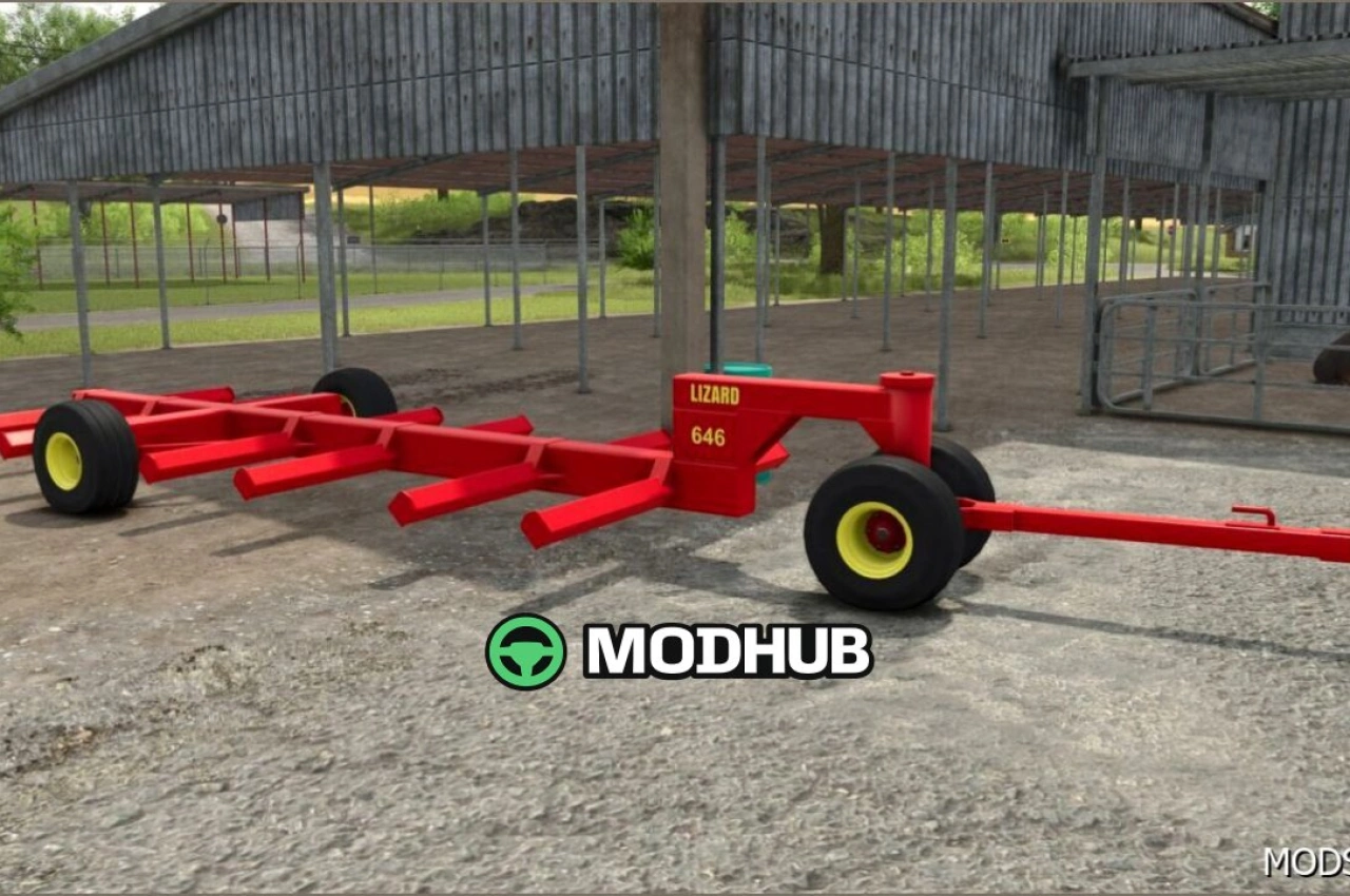 Причіп для тюків Lizard 646 для Farming Simulator 25