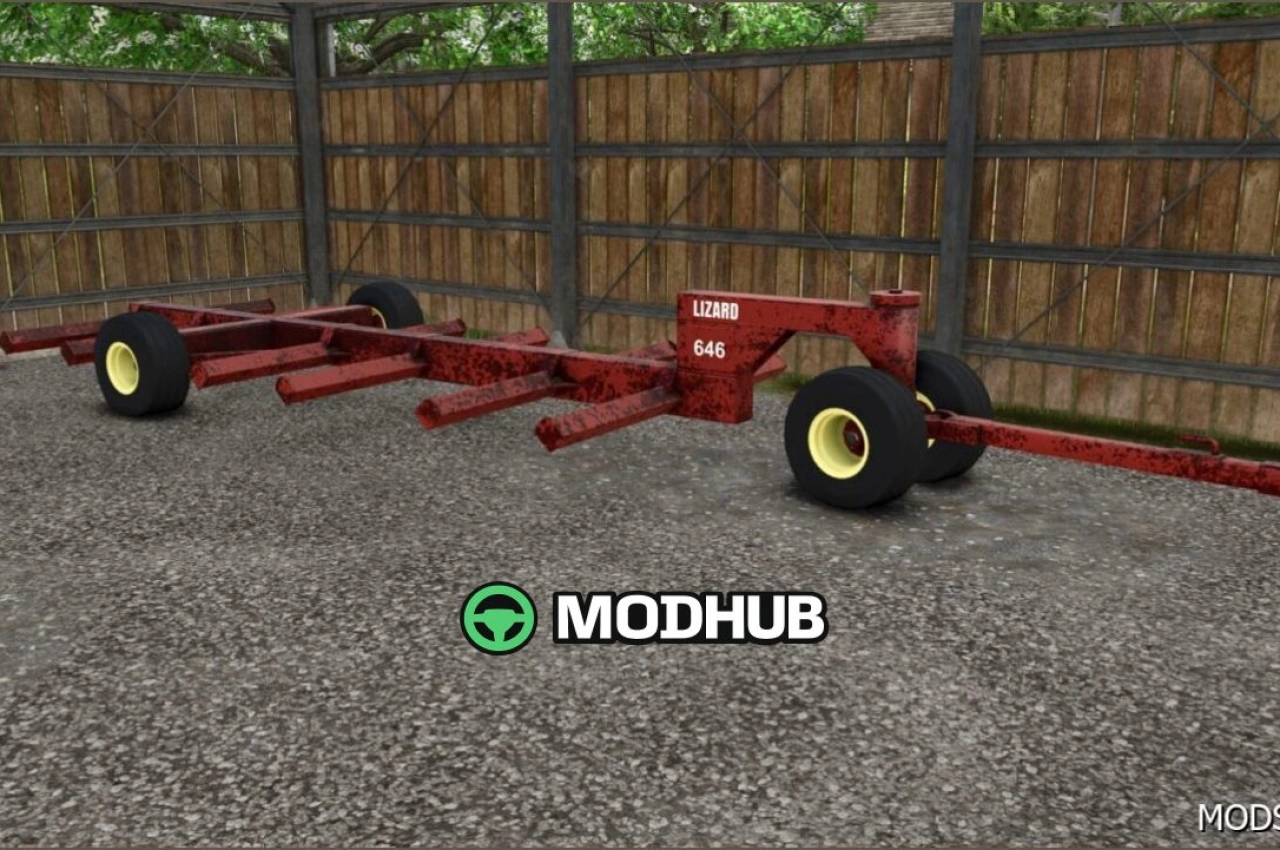 Причіп для тюків Lizard 646 для Farming Simulator 25
