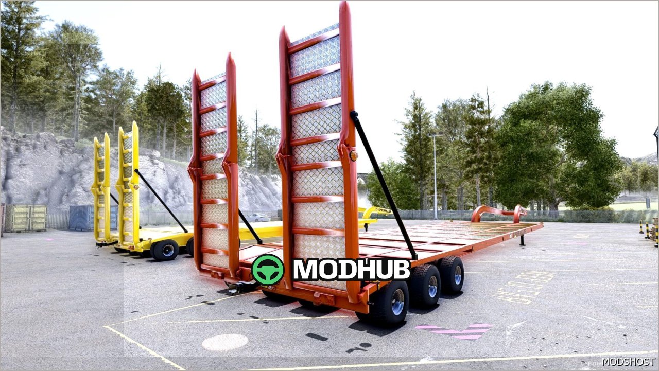 Причеп Cat Lowboy для Farming Simulator 25