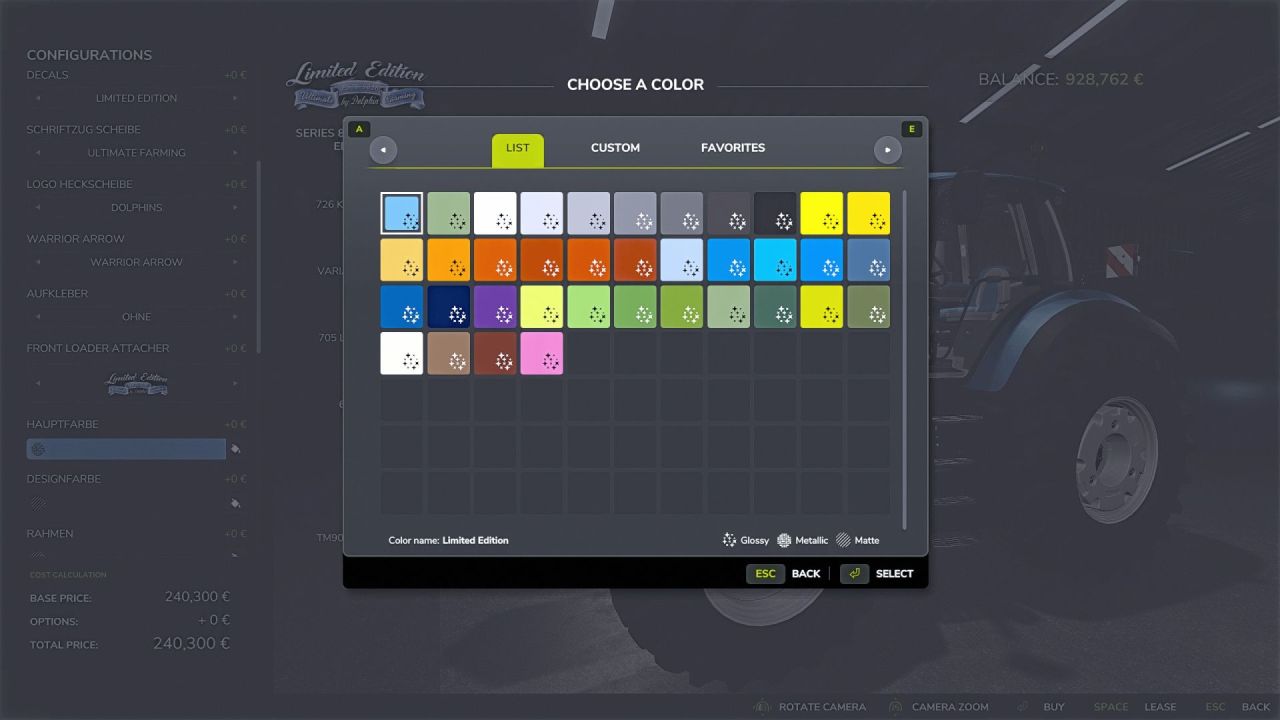 Traktor Deutz Series 8 8980 TTV Limited Edition do Farming Simulator 25