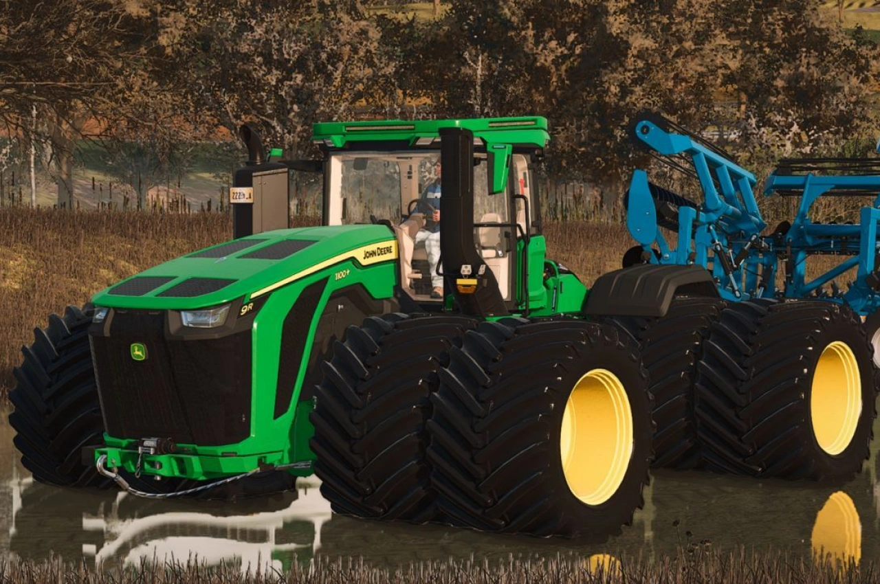 Трактор John Deere 9R/RX 830 для Farming Simulator 25