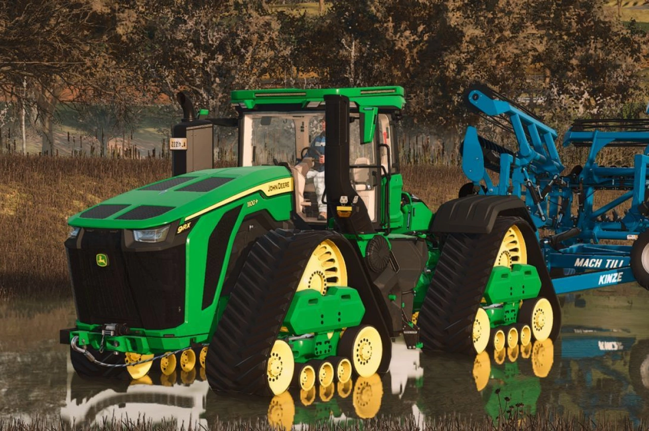 Трактор John Deere 9R/RX 830 для Farming Simulator 25