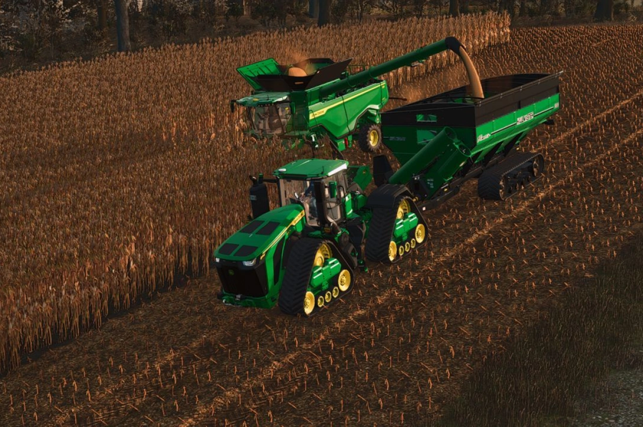 Трактор John Deere 9R/RX 830 для Farming Simulator 25