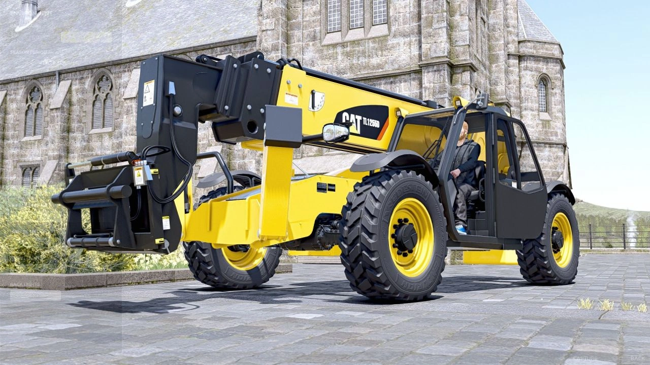Телескопічний навантажувач Cat 1255D для Farming Simulator 25