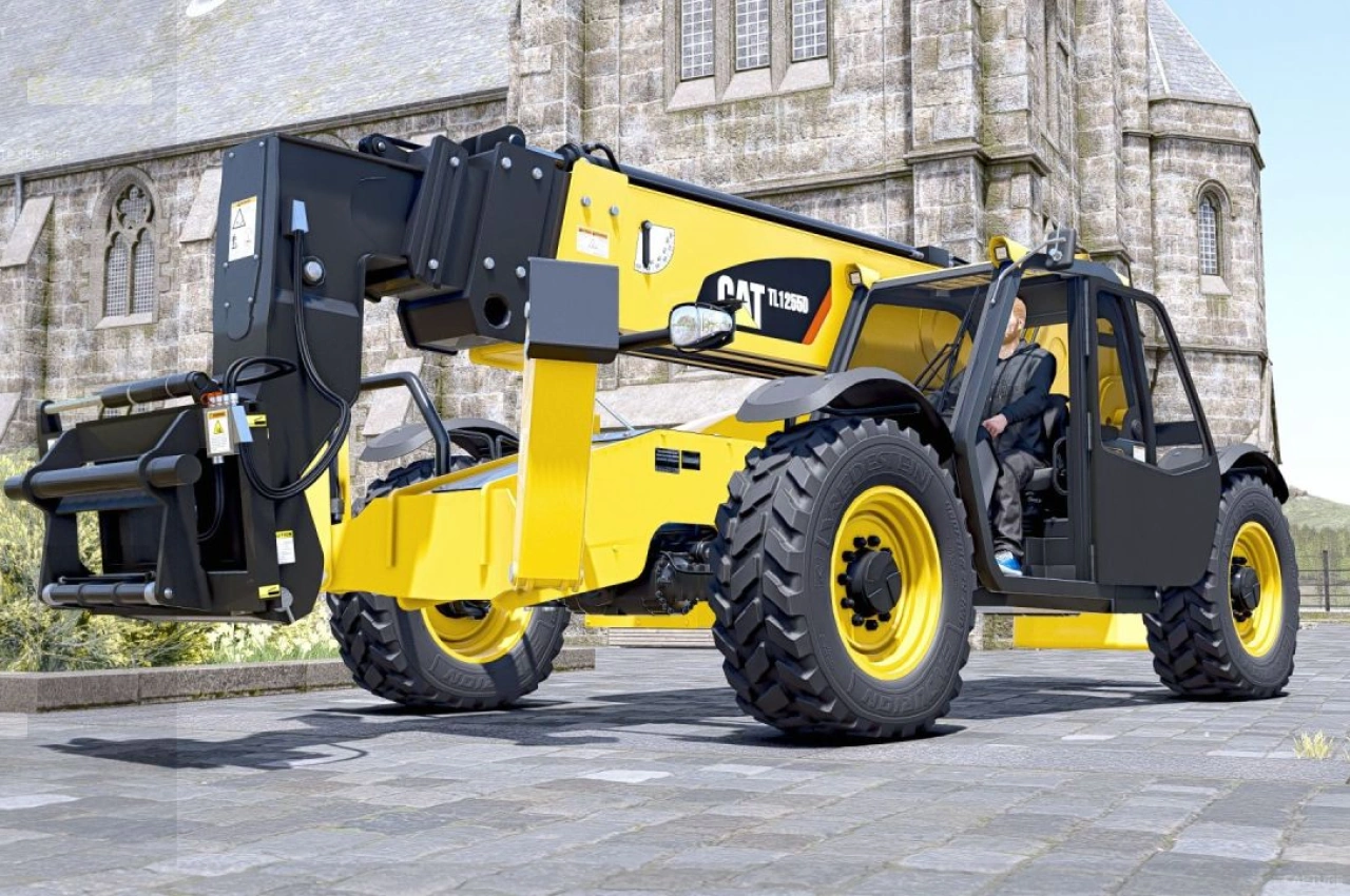 Телескопічний навантажувач Cat 1255D для Farming Simulator 25