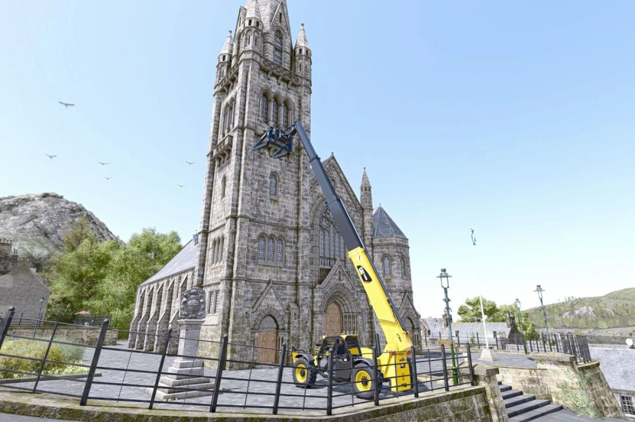 Телескопічний навантажувач Cat 1255D для Farming Simulator 25