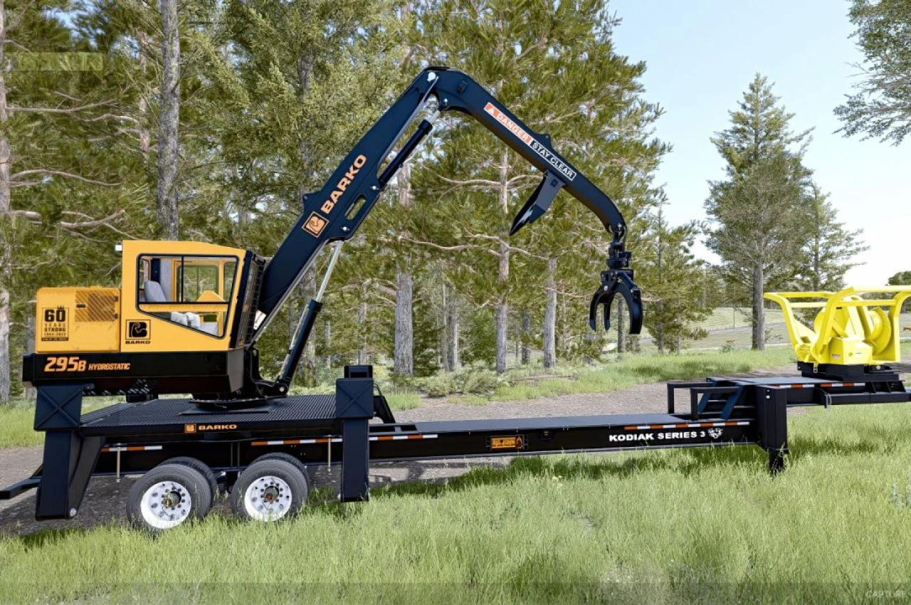 Лісозаготівельний трактор Barko 595B для Farming Simulator 25