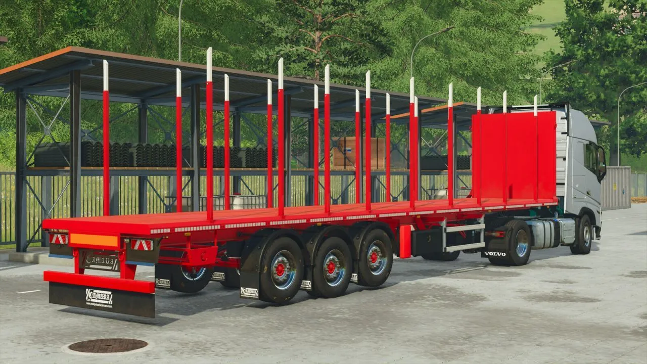 Effektives Camara Timber Trailer Pack für den Holztransport in FS25