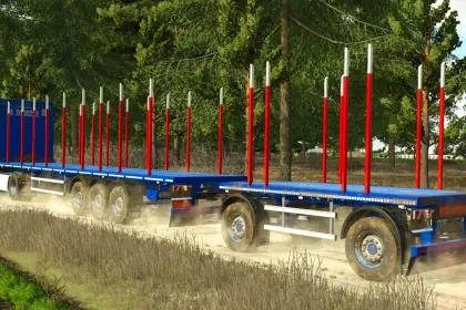Effektives Camara Timber Trailer Pack für den Holztransport in FS25 — 3