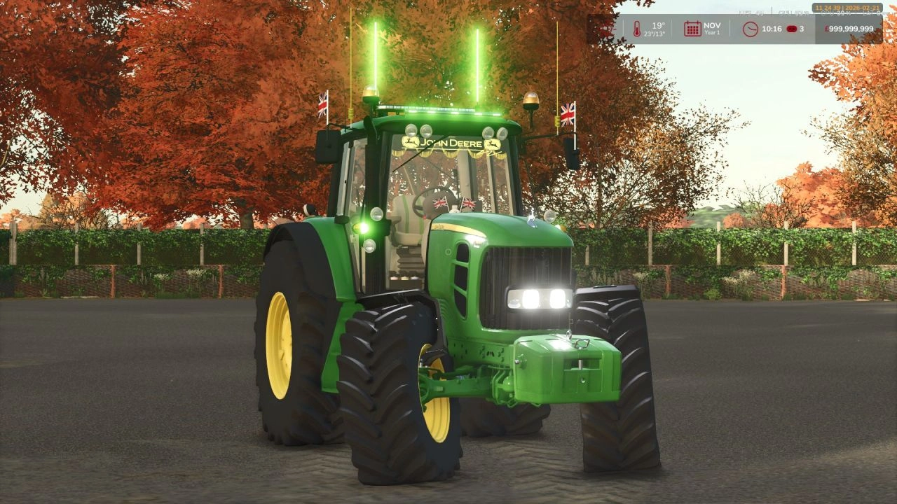 Трактор John Deere 7530 Edit для Farming Simulator 25