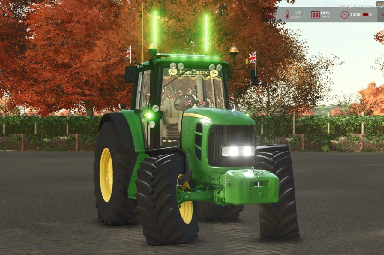 Трактор John Deere 7530 Edit для Farming Simulator 25