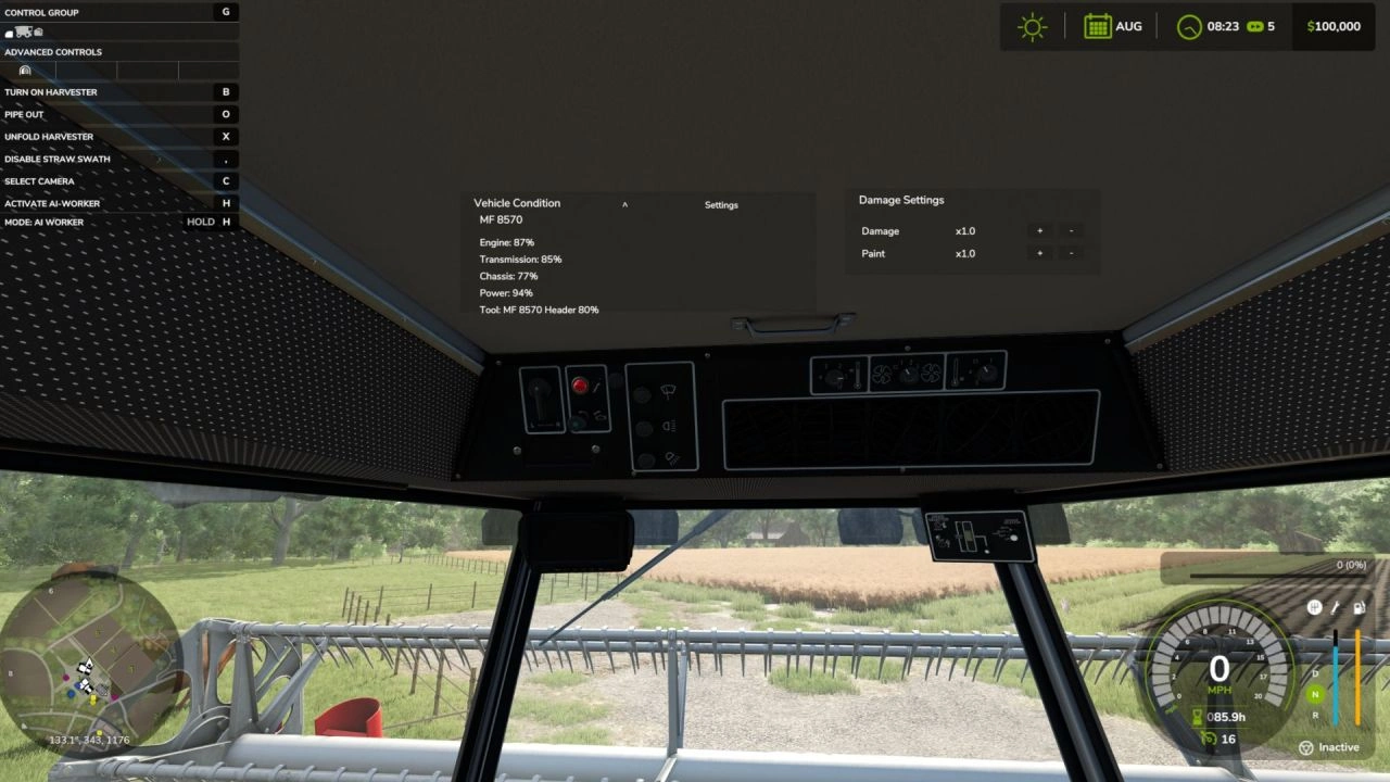 Система реалістичного пошкодження для Farming Simulator 25