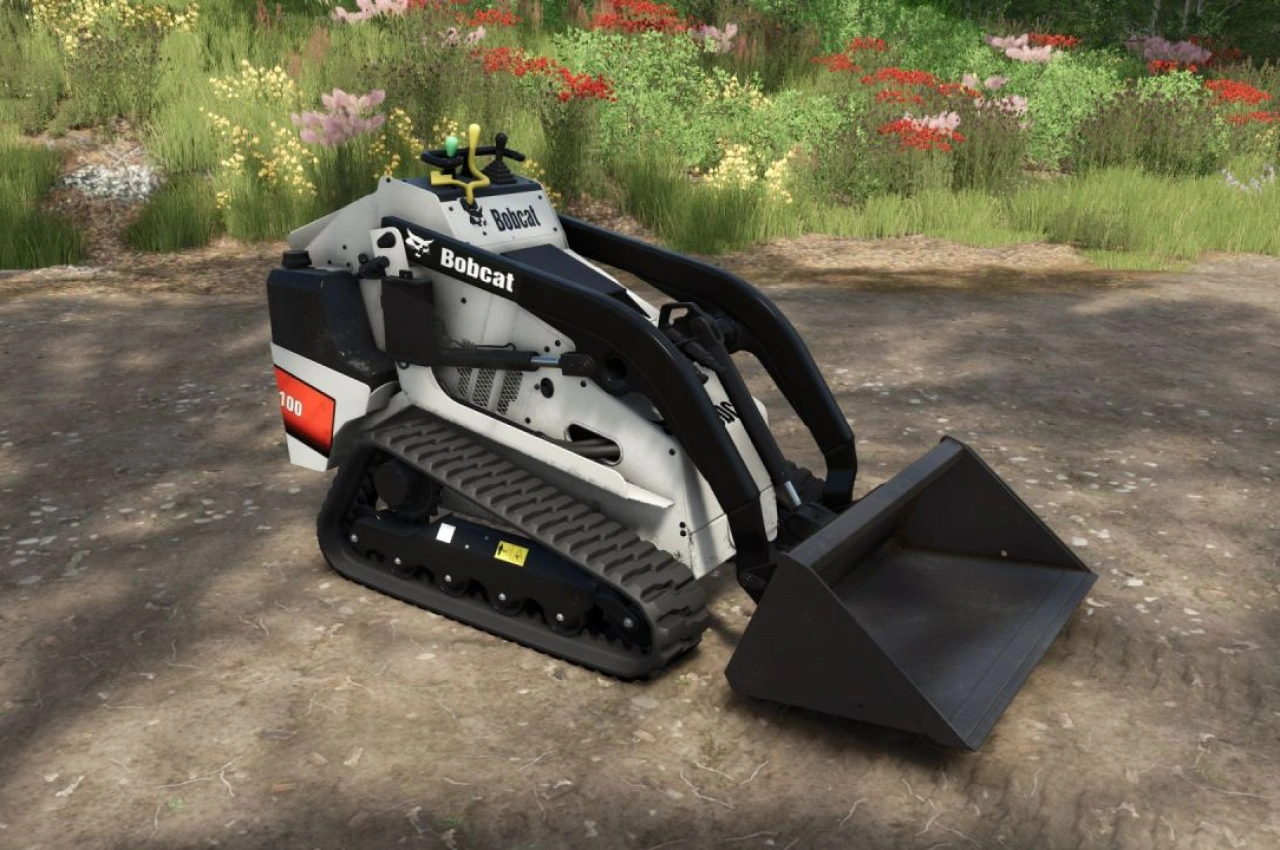 Компактний навантажувач Bobcat MT100 для Farming Simulator 25