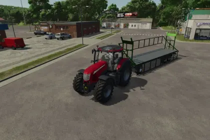 Ефективний Причіп Krassort Bale Trailer з Автозавантаженням Тюків для FS25