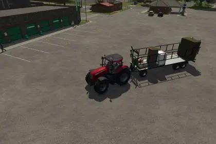 Ефективний Причіп Krassort Bale Trailer з Автозавантаженням Тюків для FS25