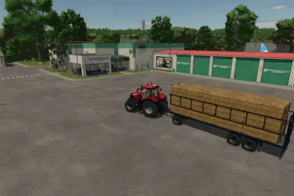 Ефективний Причіп Krassort Bale Trailer з Автозавантаженням Тюків для FS25