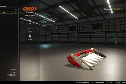 Mähdrescher Oros 6211 HSA für Farming Simulator 25 — 2