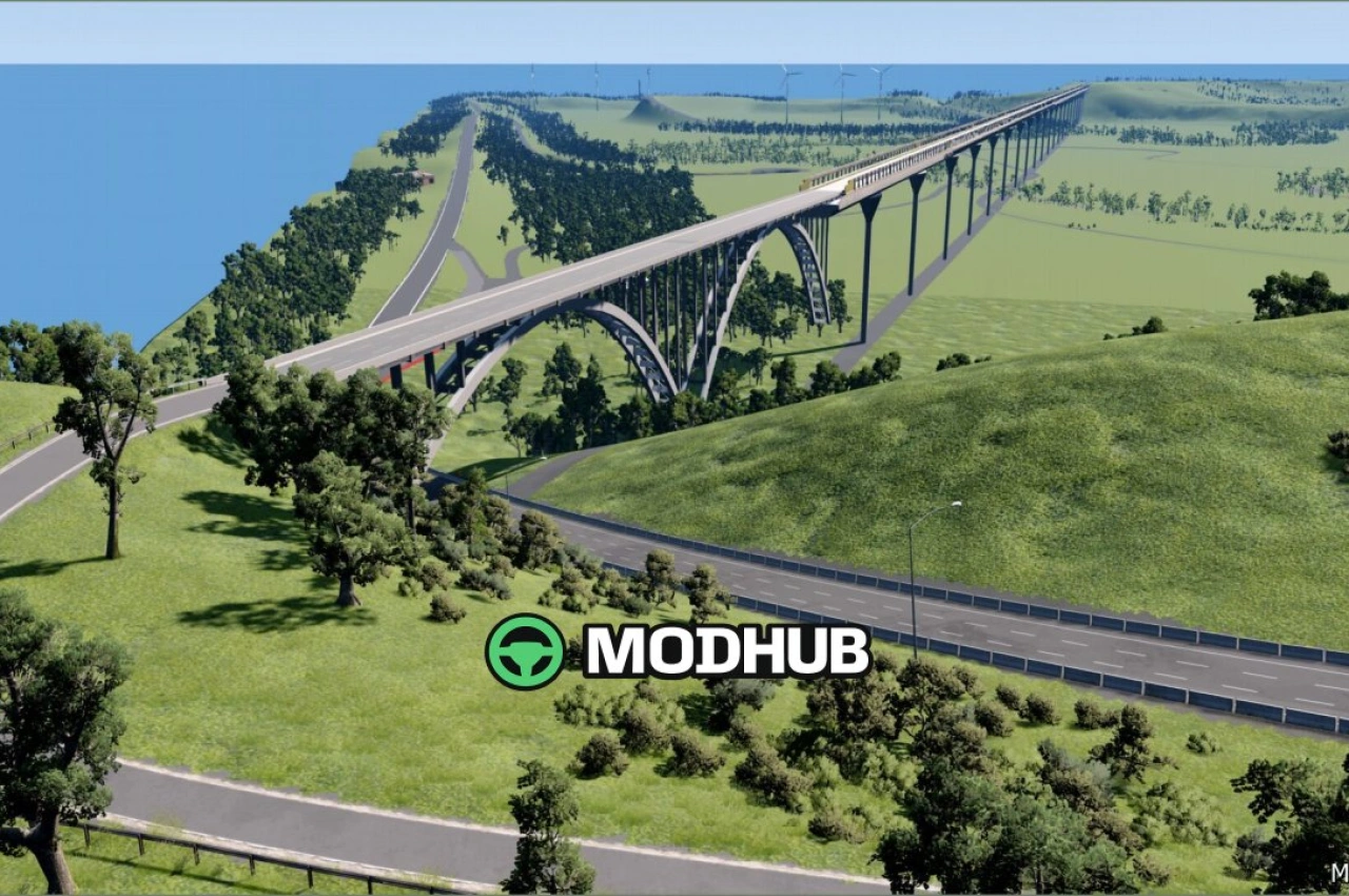 Карта Band1t Parkway 0.38 для BeamNG.drive — 1