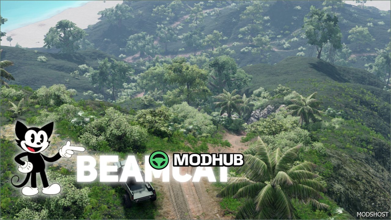 Карта Lonely Tropical Island 0.38 для BeamNG.drive