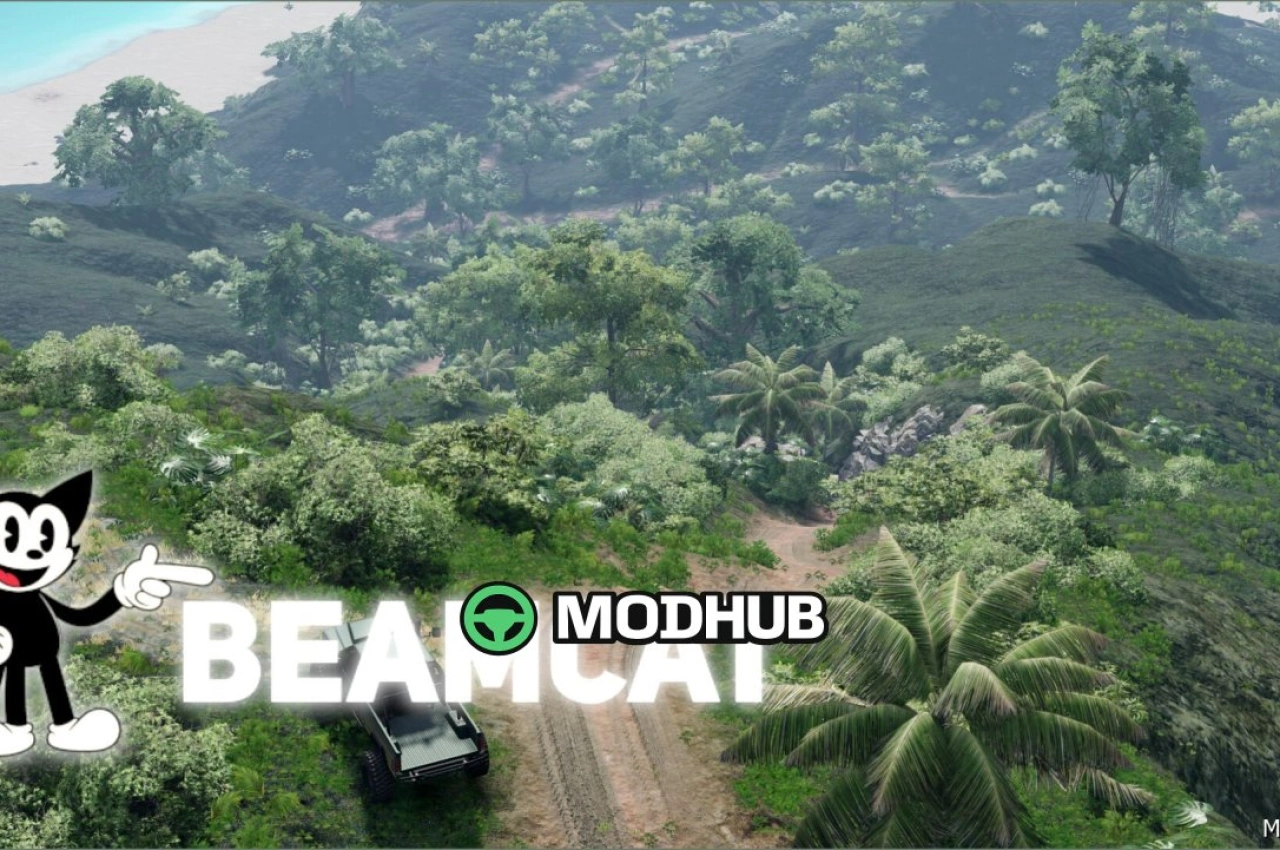 Карта Lonely Tropical Island 0.38 для BeamNG.drive — 2