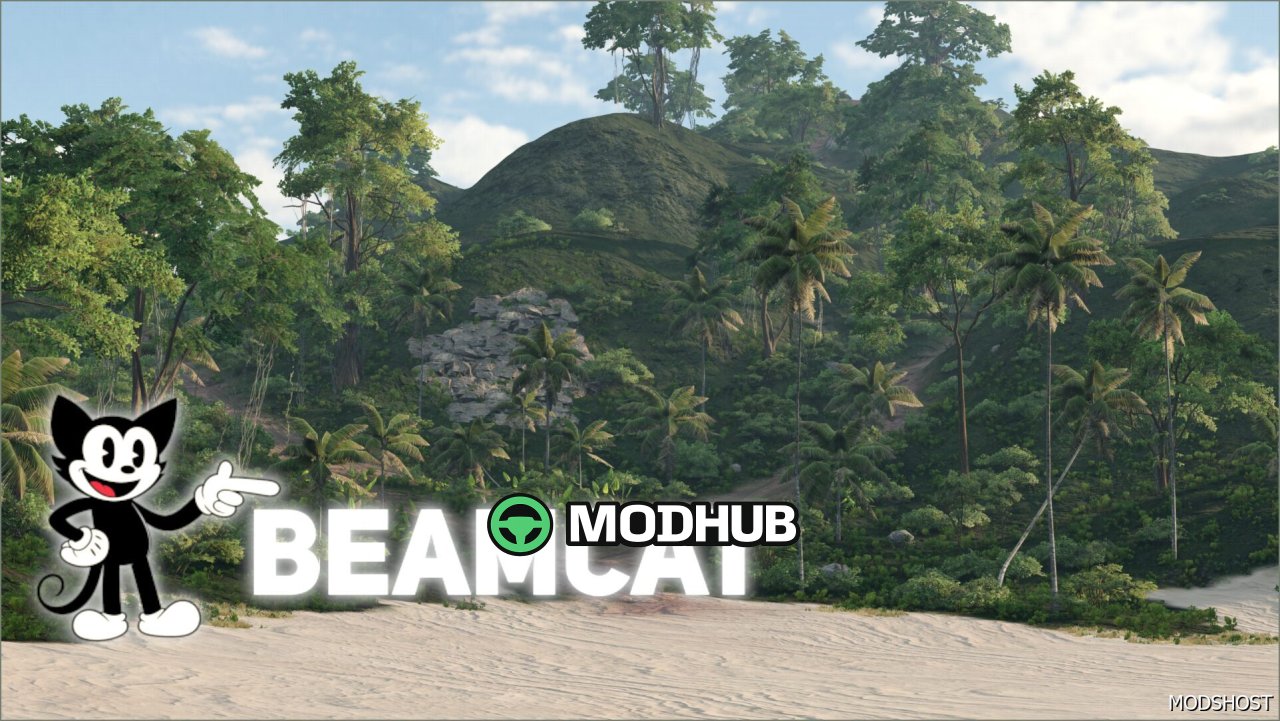 Карта Lonely Tropical Island 0.38 для BeamNG.drive
