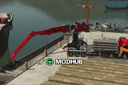 Mod für leistungsstarken Sennebogen 835G Hybrid für FS25 - Neuer Hybrid-Umladegerät