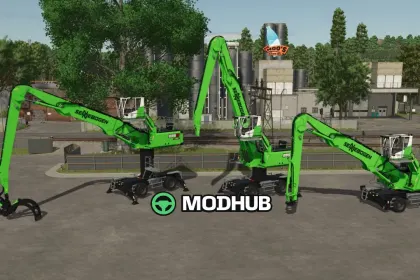 Mod für leistungsstarken Sennebogen 835G Hybrid für FS25 - Neuer Hybrid-Umladegerät