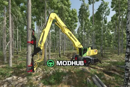 Mod für leistungsstarken Sennebogen 835G Hybrid für FS25 - Neuer Hybrid-Umladegerät