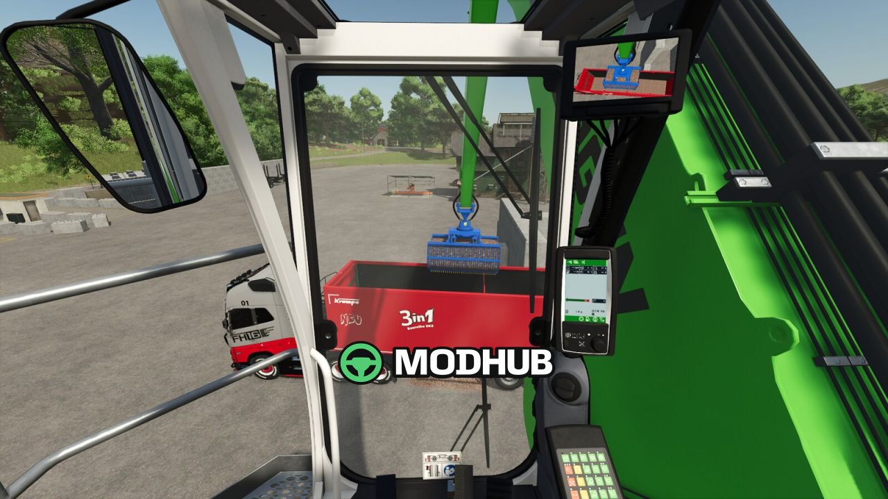 Мод на Потужний Sennebogen 835G Hybrid для FS25 — Новий гібридний перевантажувач