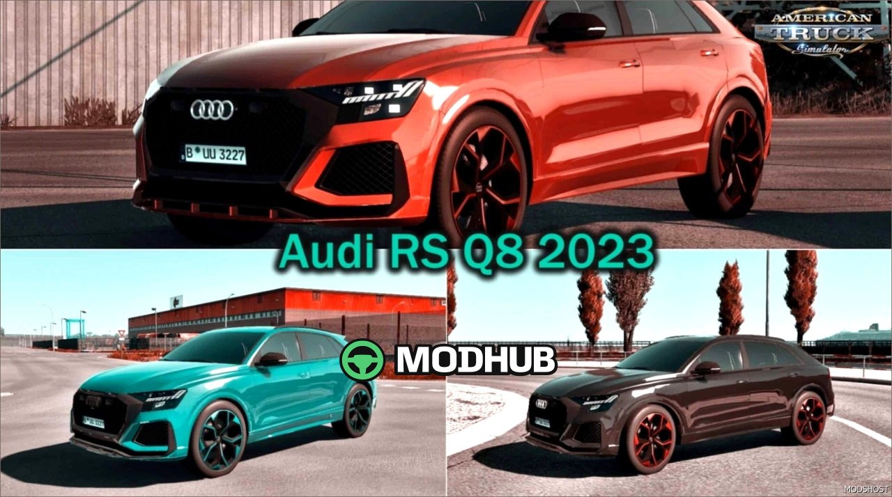 Автомобіль Audi RS Q8 2023 для American Truck Simulator