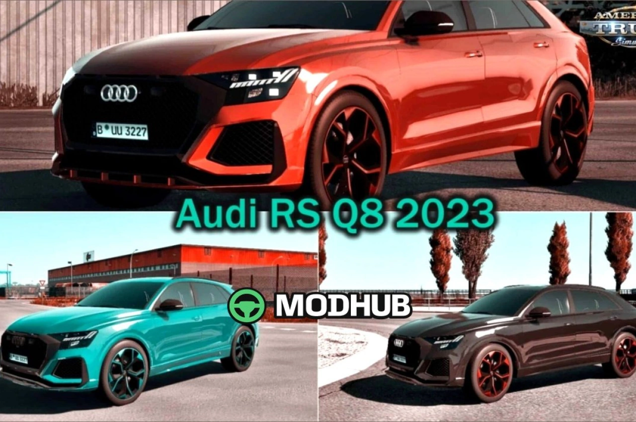 Автомобіль Audi RS Q8 2023 для American Truck Simulator — 3