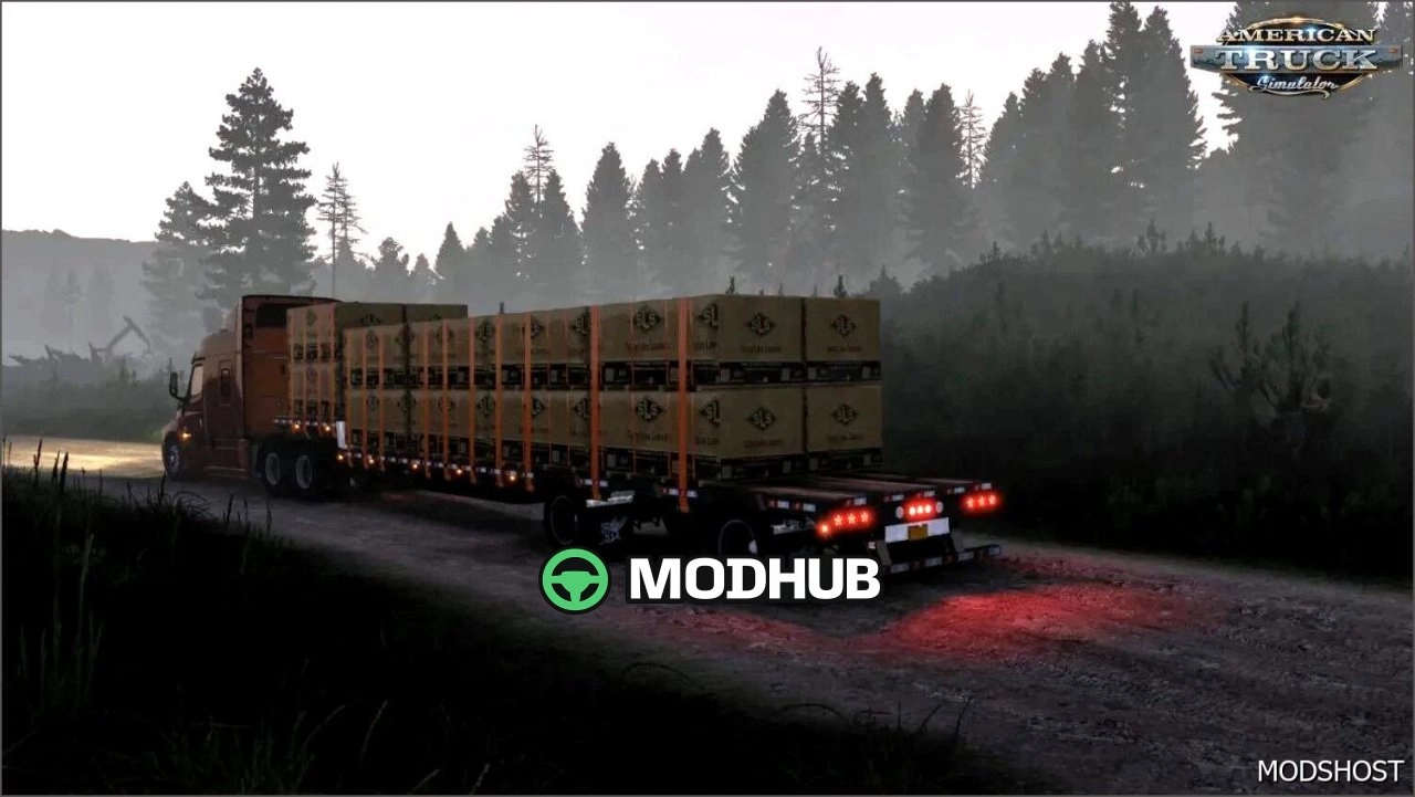 Причіп Drop Deck Manac для American Truck Simulator