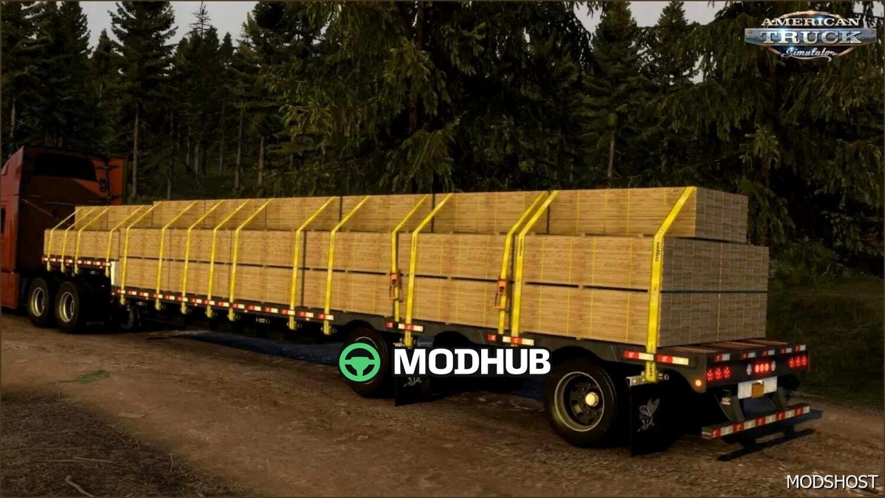 Причіп Drop Deck Manac для American Truck Simulator