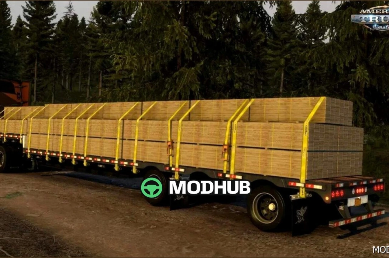 Причіп Drop Deck Manac для American Truck Simulator — 2